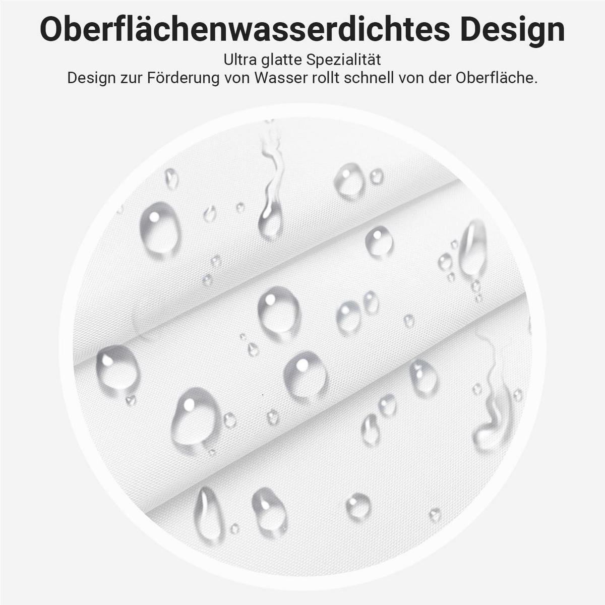 DUSCHVORHANG Reinweiß 180 x 170 cm mit 12 Ringen - Weiß, Textil (180/170cm)