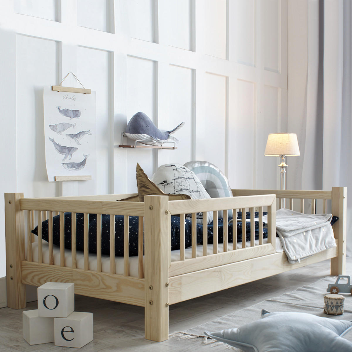 POSTEL 90/190 Adèle Přírodní dřevo - hnědá, dřevo (90/190cm) - Petits-meubles