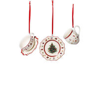 ORNAMENTE GESCHIRRSET Toy's Delight Decoration bunt 3-tlg. - Multicolor, Keramik (2/2/2cm) - Villeroy & Boch