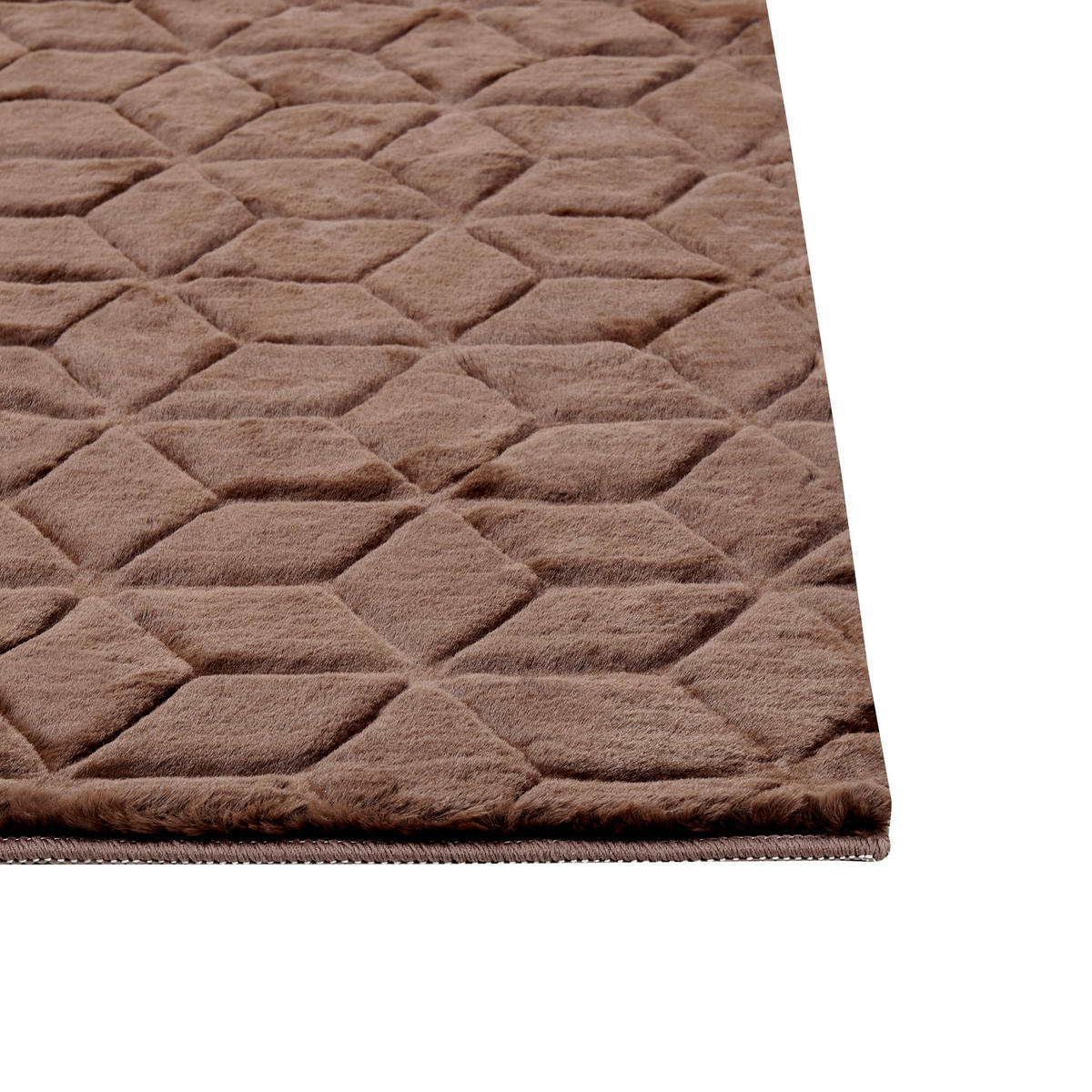 SHAGGY-KUNSTFELLTEPPICH Thatta 230/160 cm - Braun, Kunststoff (160/230cm) - Beliani