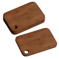 SCHNEIDEBRETT, 5 Stück, Bambus dunkel - 23 x 15cm - Dunkelbraun, Holz (15/23cm) - Kesper