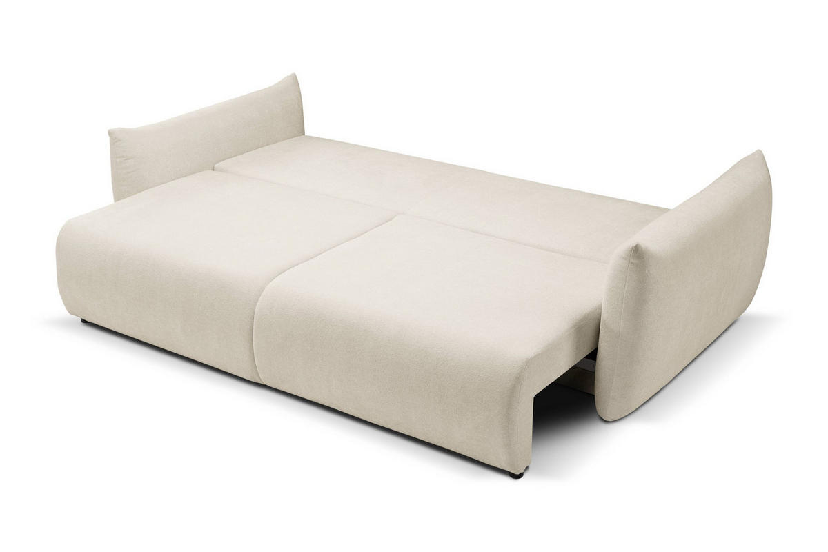 SOFA Hallora - Ecru (Melody 14) - Ecru, Holzwerkstoff (240/88/108cm) - Möblo