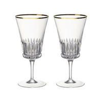 WASSERKELCHE Grand Royal Gold transparent-gold 250 ml 2er Set - Transparent/Goldfarben, Glas (0.25L) - Villeroy & Boch