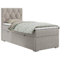 BOXBETT ALDA 90/200 Beige Struktur - H4 - Links Seite - Beige, Holz/Textil (90/200cm) - MKS
