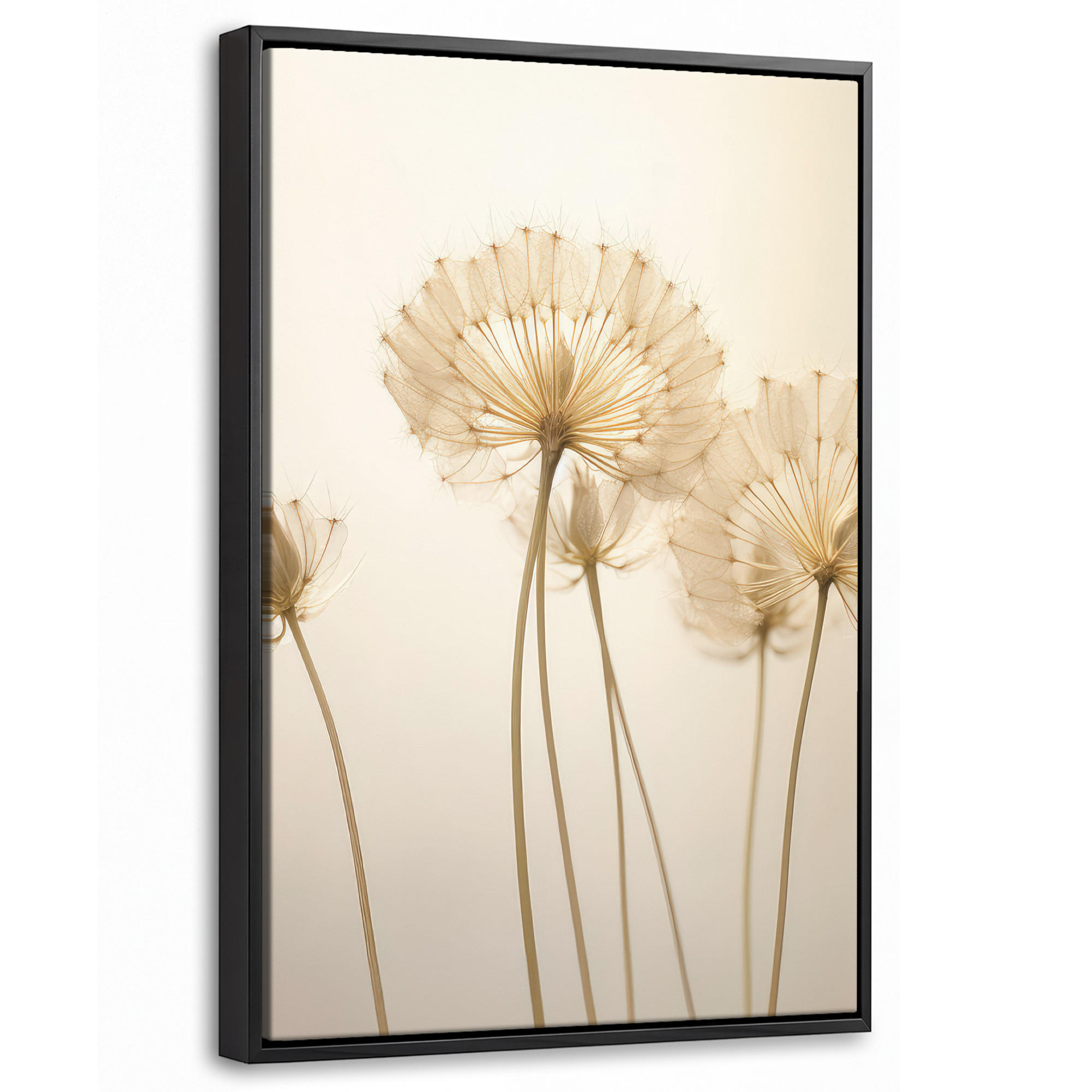 MuchoWow Leinwand Creme 20x30 cm