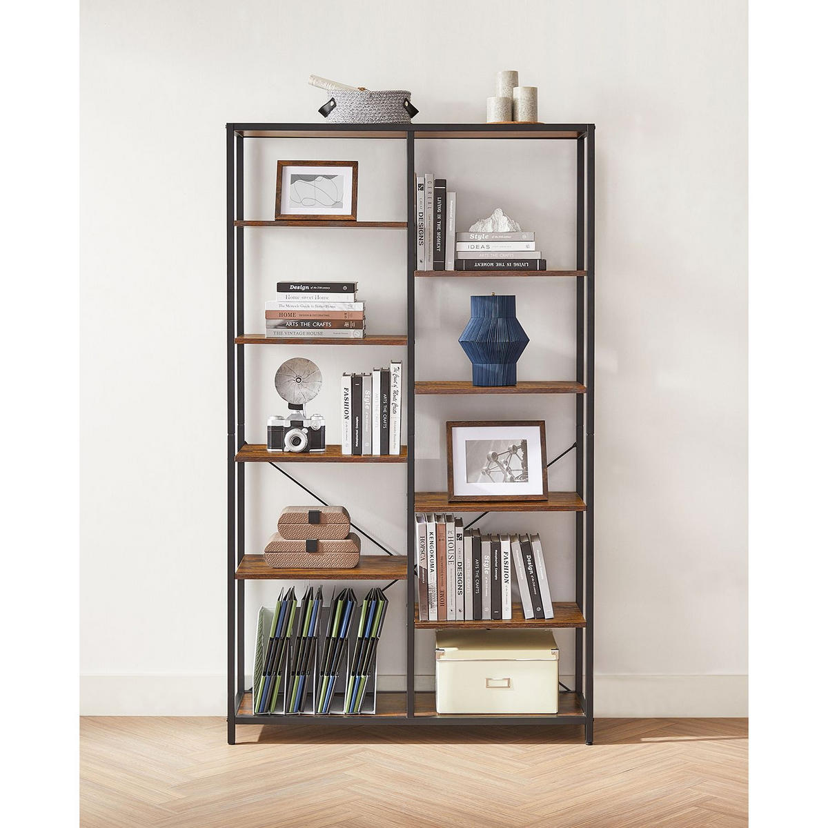 BÜCHERREGAL STANDREGAL - Braun, Holzwerkstoff (30/170/100cm) - Hansiro