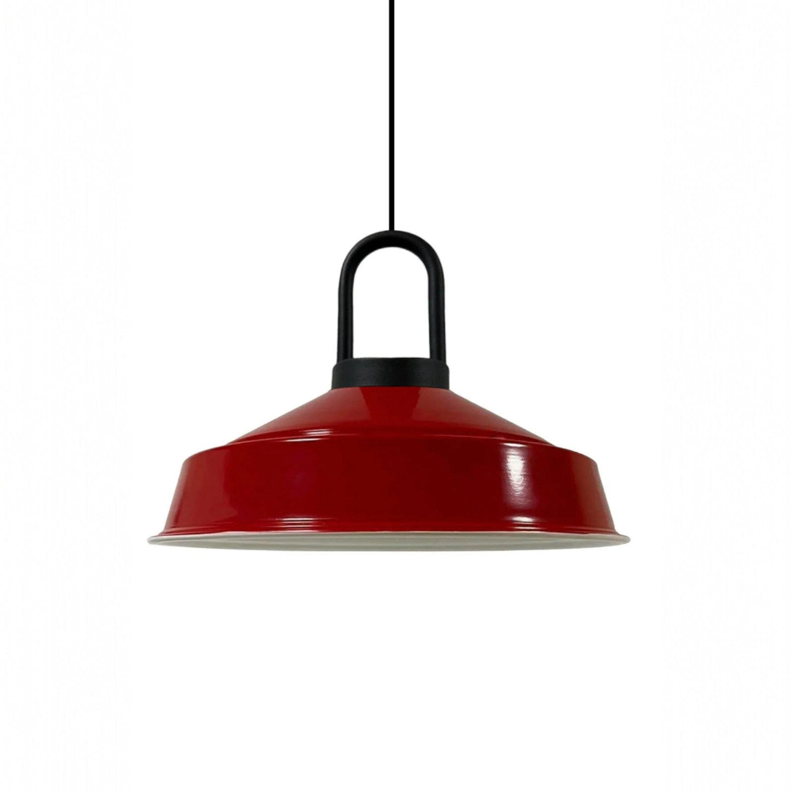 PENDELLEUCHTE SchwarzLocke - Rot, Metall (40/40/28cm) - Bamyum