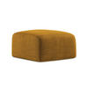 POUF Strukturstoff Gelb - Currygelb/Schwarz, Holzwerkstoff/Kunststoff (65/40/65cm) - Makamii