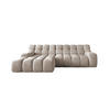 ECKSOFA CAMPILE mit elektrisch verschiebbarem Sitz, Grau, Links - Hellbraun, Holz/Textil (119/288cm) - DomoHome