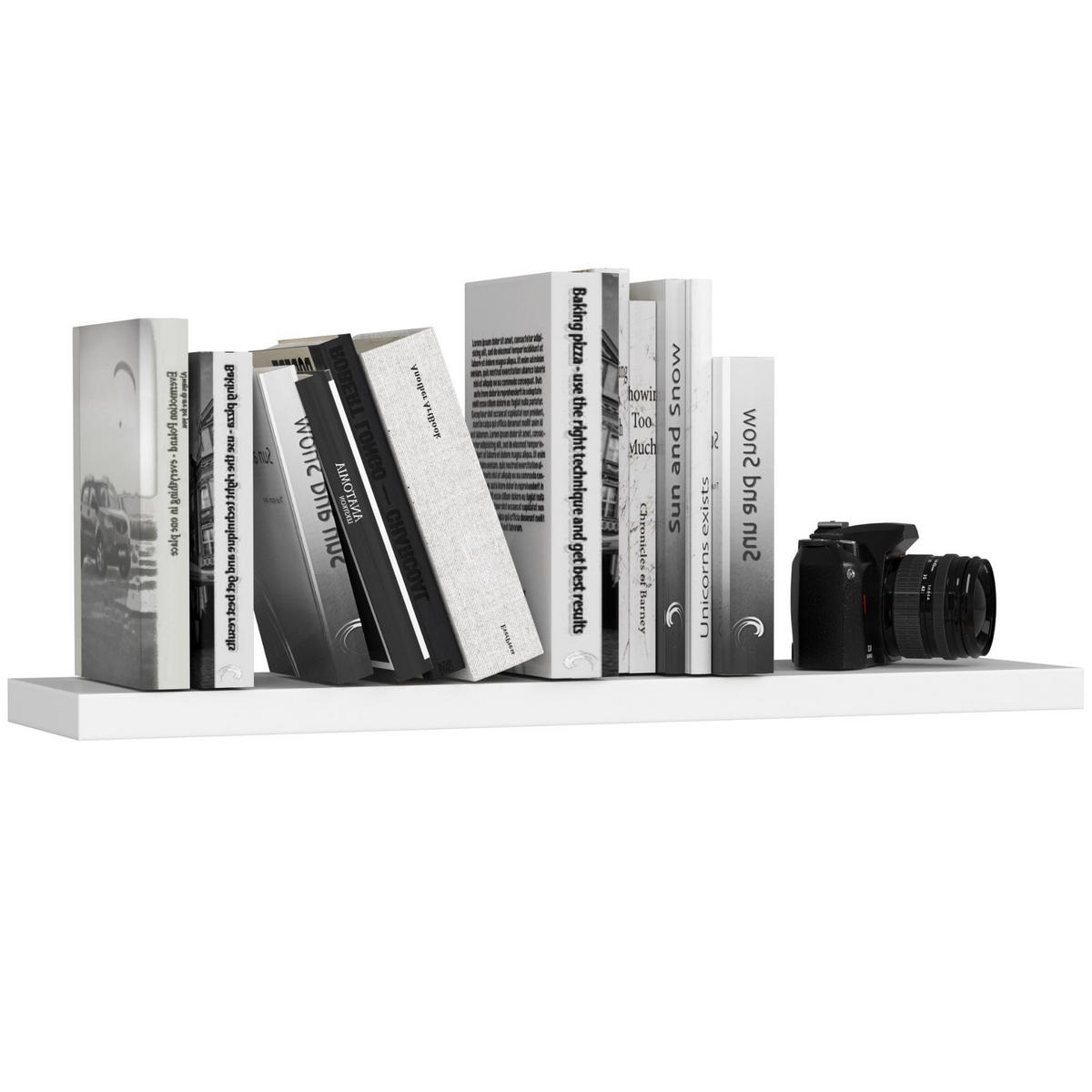 WANDREGAL Weiß 3/80/20 - Weiß, Holzwerkstoff (80/3/20cm) - RAUMHIRSCH FURNITURE