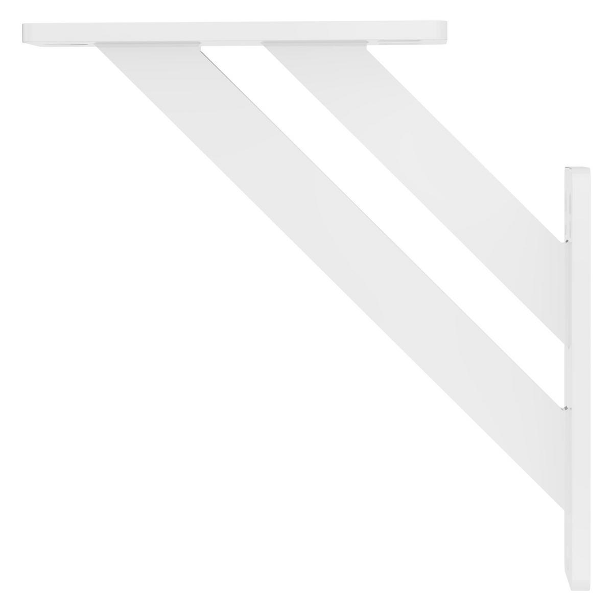 REGALHALTERUNGEN - Weiß, Metall (12/3/12cm) - ML-DESIGN