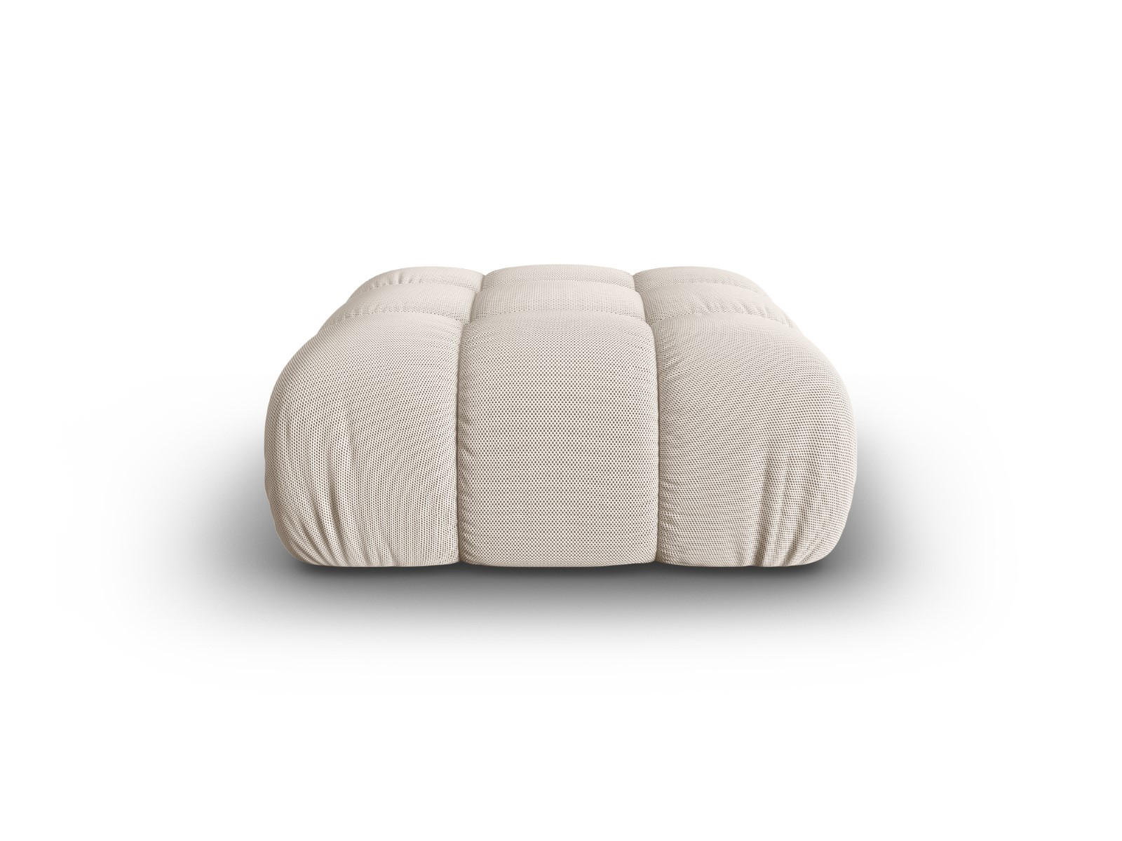 POUF Bellis aus 3D-Stoff leichtes beige - Creme, Textil (94/43/94cm) - Micadoni
