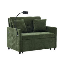 SCHLAFSESSEL DE-35222 mit USB und Tablethalter Grün - Grün, Metall (72/83.5/109cm) - ComfortXL