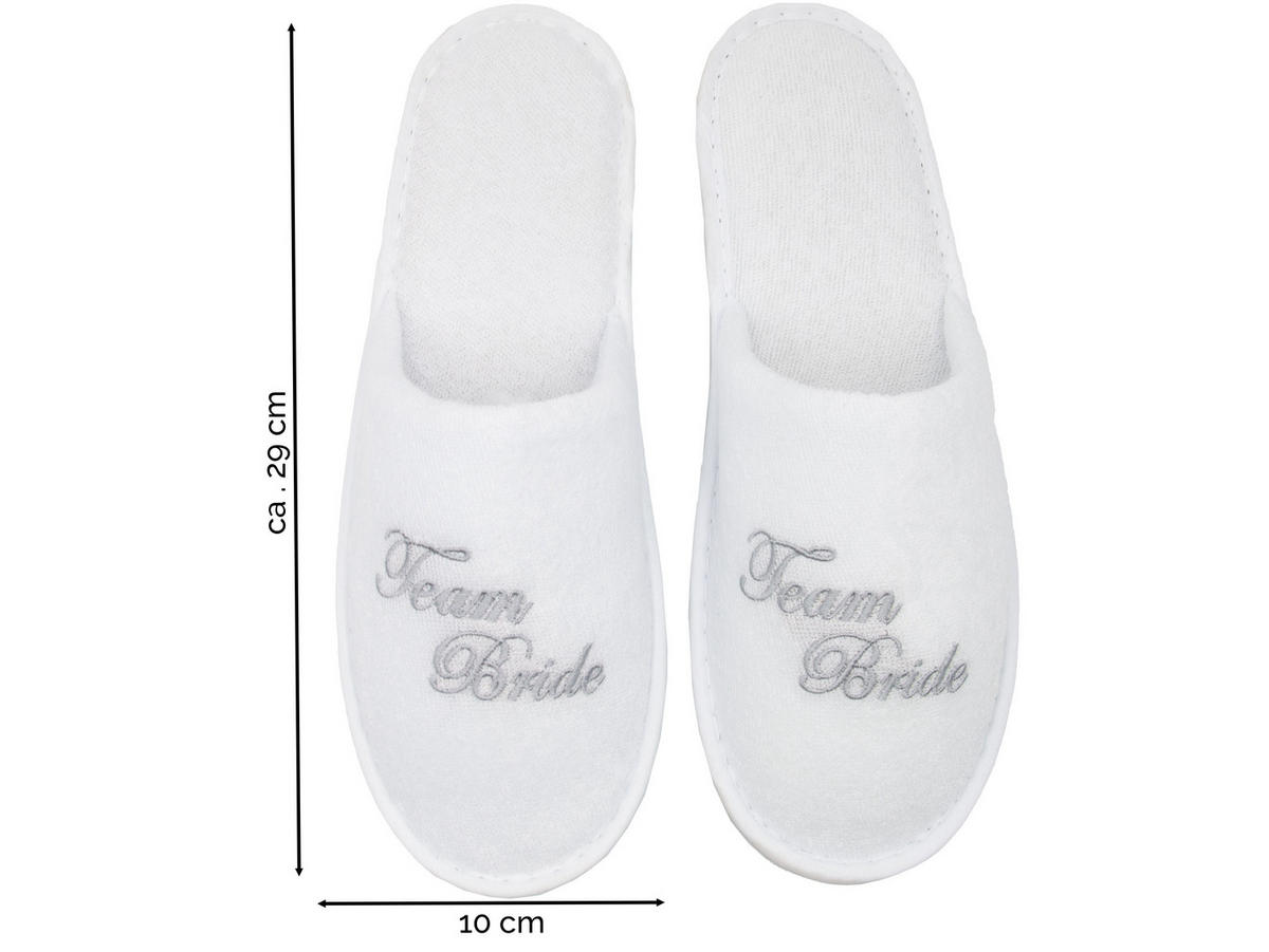 FROTTIERSLIPPER, Universalgröße, 100% Polyester, Grau - Silberfarben, Textil (5/3/29cm) - Zollner