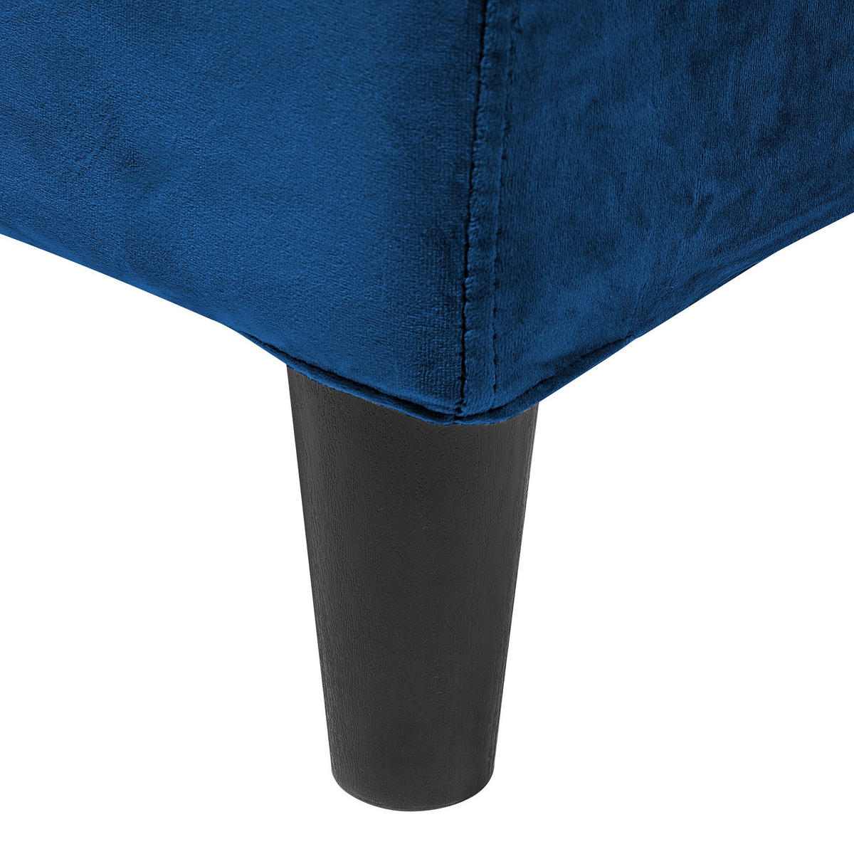 POLSTERBETT 160/200 cm Dunkelblau Fitou - Dunkelblau, Textil (160/200cm) - Beliani