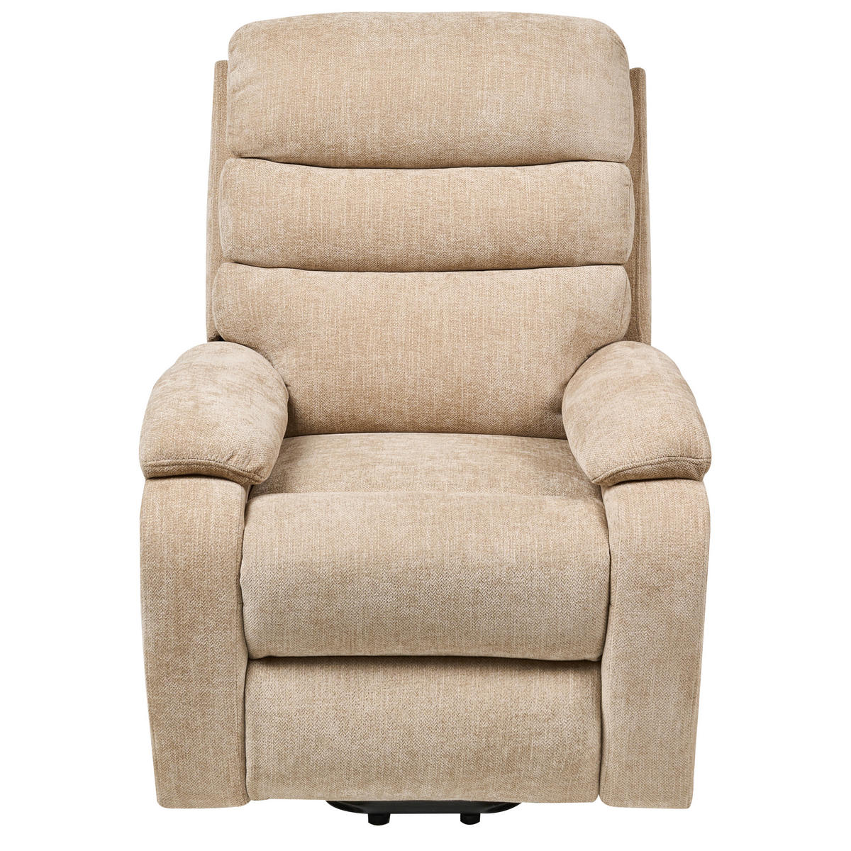 ELEKTRISCHER-FERNSEHSESSEL mit Fußstütze Stoff Beige Rise - Beige, Textil (80/105/91cm) - Beliani