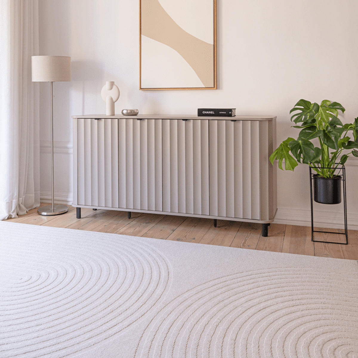 KOMMODE Novado NO-2 176,5 x 91 x 40,5 cm Greige - Greige, Holzwerkstoff/Metall (176.5/91/40.5cm) - Koseto