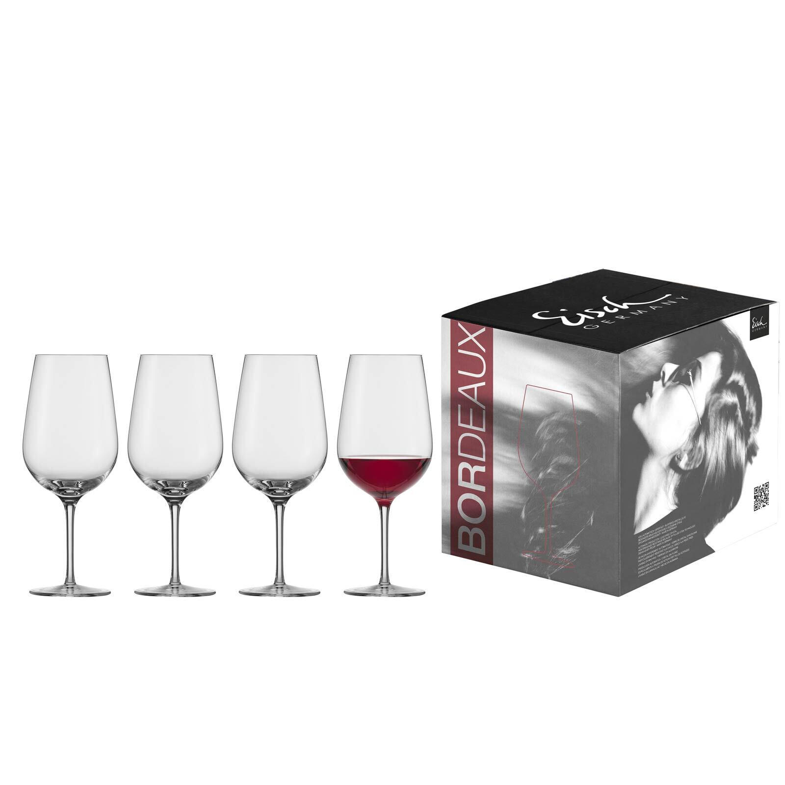 BORDEAUXGLÄSER Vinezza transparent 655 ml 4er Set - Transparent, Glas (0.655L) - Eisch