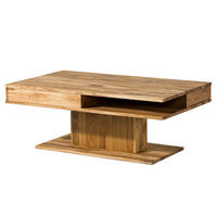 COUCHTISCH Wildeiche 120x70x45 natur geölt WIEN #201 - Naturfarben, Holz (120/70/45cm) - Massivmoebel24