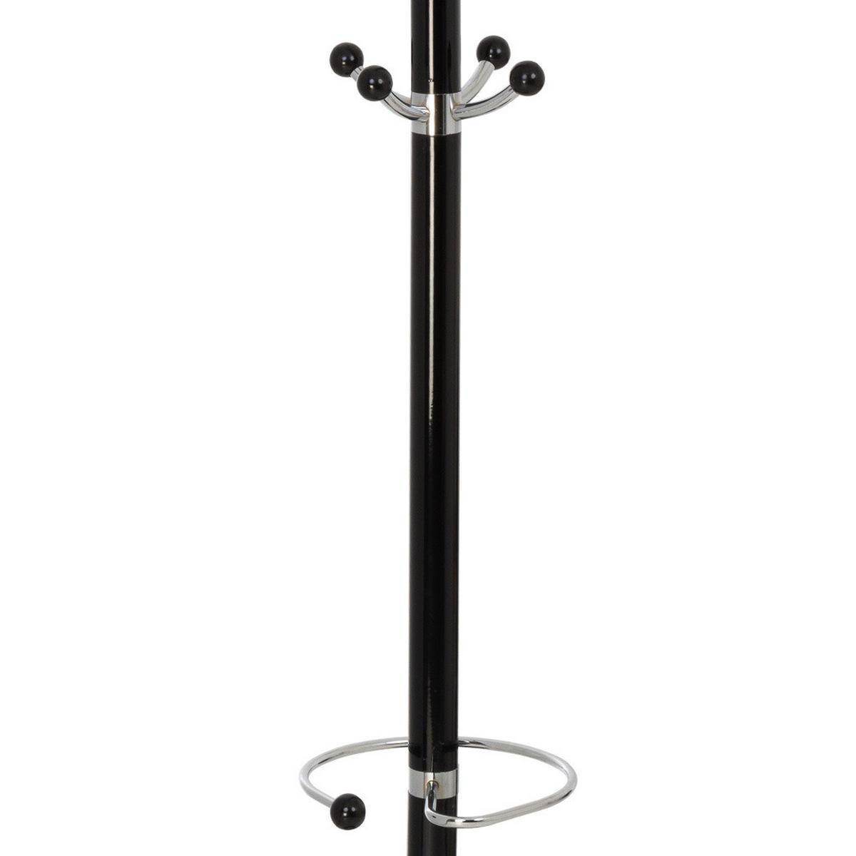 GARDEROBE aus metall 36x172cm - Schwarz, Metall (36/172/36cm) - Wanderlust