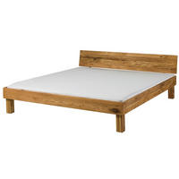 HOLZBETT Wildeiche 180x200x70 natur geölt TomMe #105 - Braun, Holz (180/200cm) - Massivmoebel24