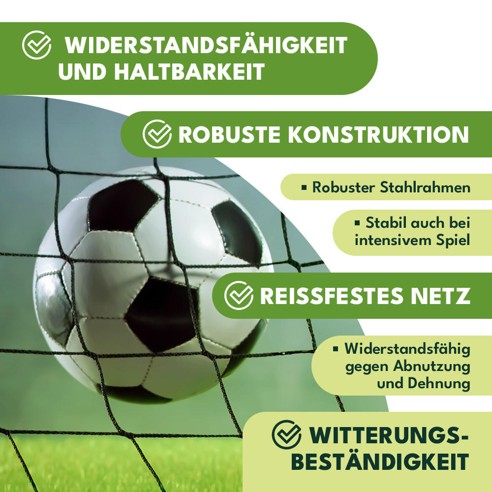 FUSSBALLTOR Rot - Rot, Metall (240/90cm) - KRUMAD