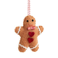 WANDDEKORATION Bakerisy, Braun, 3.5 x 8 x 10 cm, Dekorative Weihnachtsdeko - Braun, Textil (8/3.5/10cm) - home&you