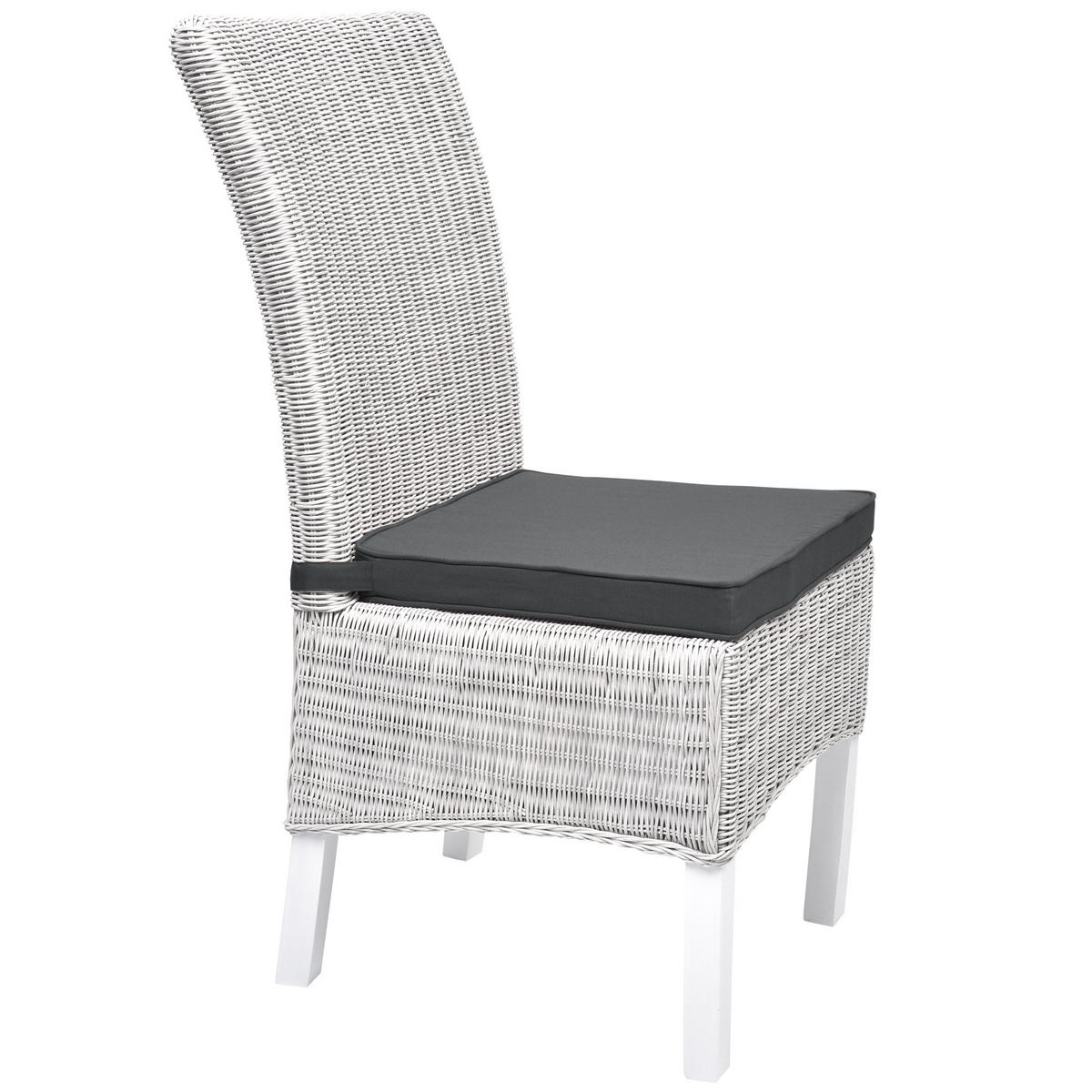 STUHLKISSEN Loft SK 45/40/5 cm Graphitgrau 4tlg - Grau, Textil (40/45cm) - Beautissu 