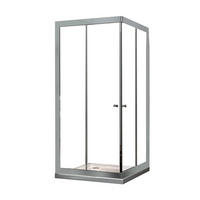 DUSCHKABINE SLIDE Klar 90 x 90 x 195 cm 6 mm ESG - Klar, Glas (90/90/195cm) - Glasdeals