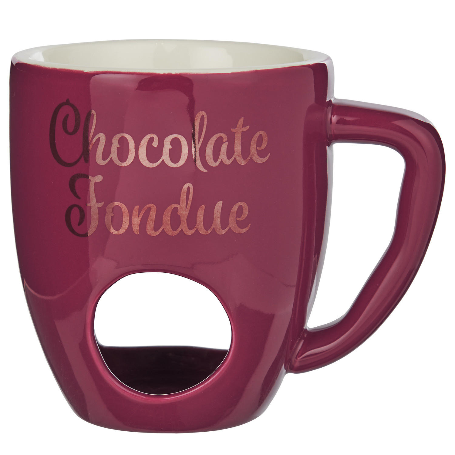 SCHOKOLADEN-FONDUE TASSE Chocolate Fondue - Bordeaux, Karton (10/11cm) - Butlers