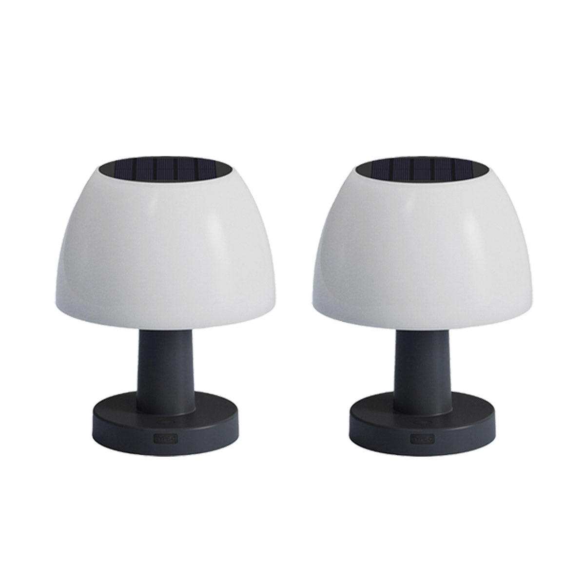 SOLARTISCHLAMPE 2er-set LUMINA weiß - Weiß, Kunststoff (15.3/15.3/13.5cm) - Lumisky