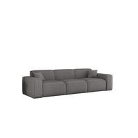 SOFA 3-sitzer Celes Premium In Artico - Grau, Holzwerkstoff/Textil (218/73/90cm) - Fun Möbel
