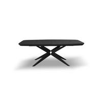 ESSTISCH SOLIDO Ausziehbar 200 - 300 / 110 x 76 cm - Schwarz, Holz (200/110/76cm) - MASSENO