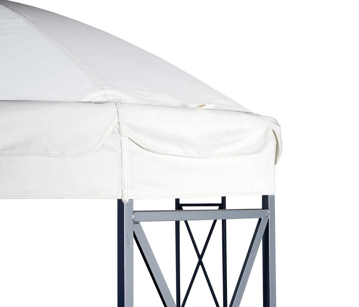 PERGOLA + MOSKITONETZ Cremeweiß - Weiß, Metall (360/290/300cm) - MCW