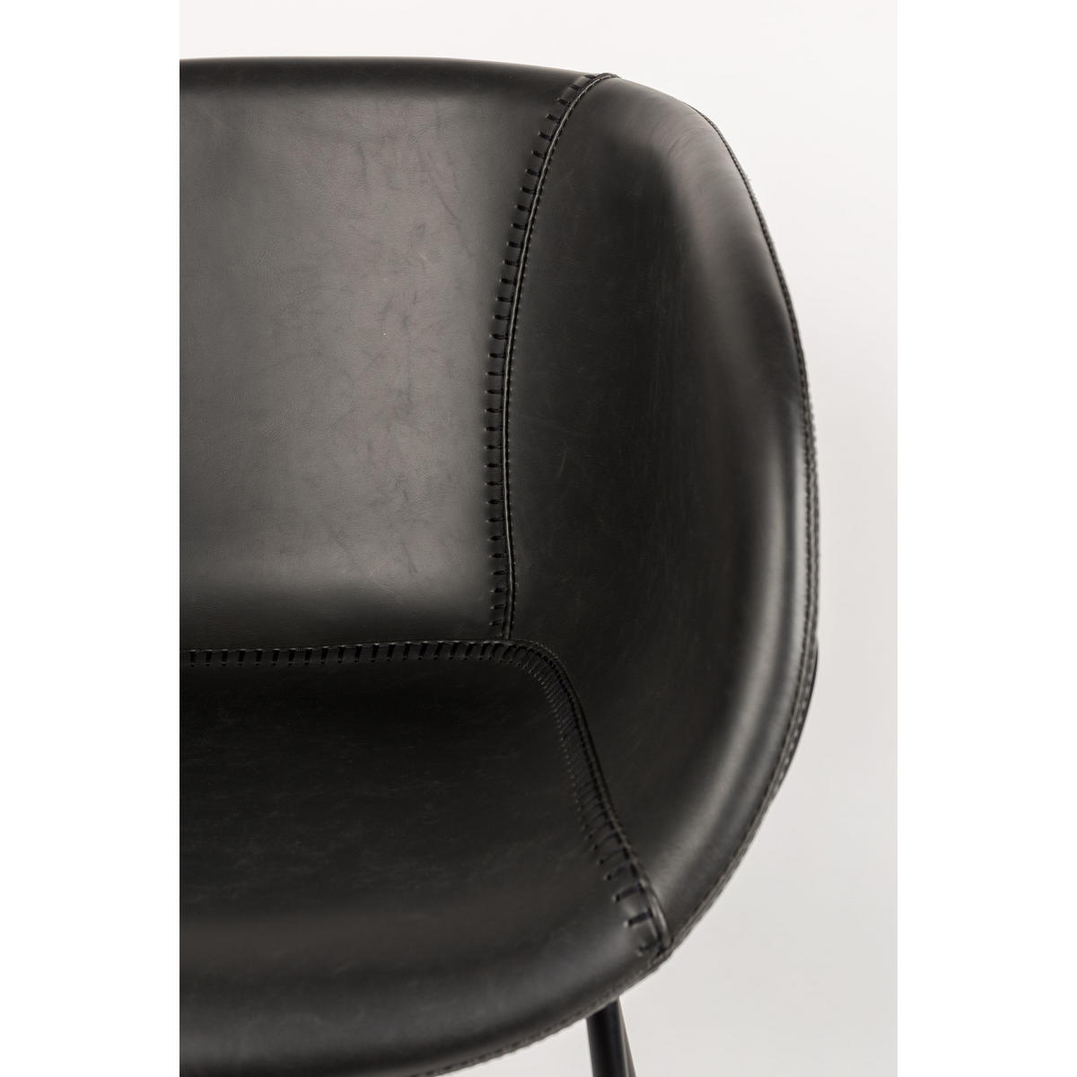 ESSZIMMERSTUHL Feston Schwarz - 2 er Set - Schwarz, Kunststoff (56.5/77/55cm) - Zuiver
