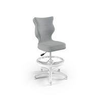 KINDERSTUHL Petit mit Fußstütze - Hellgrau/Weiß, Textil (66/90/66cm) - RAUMHIRSCH FURNITURE