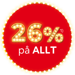 26%¹⁾ på ALLT