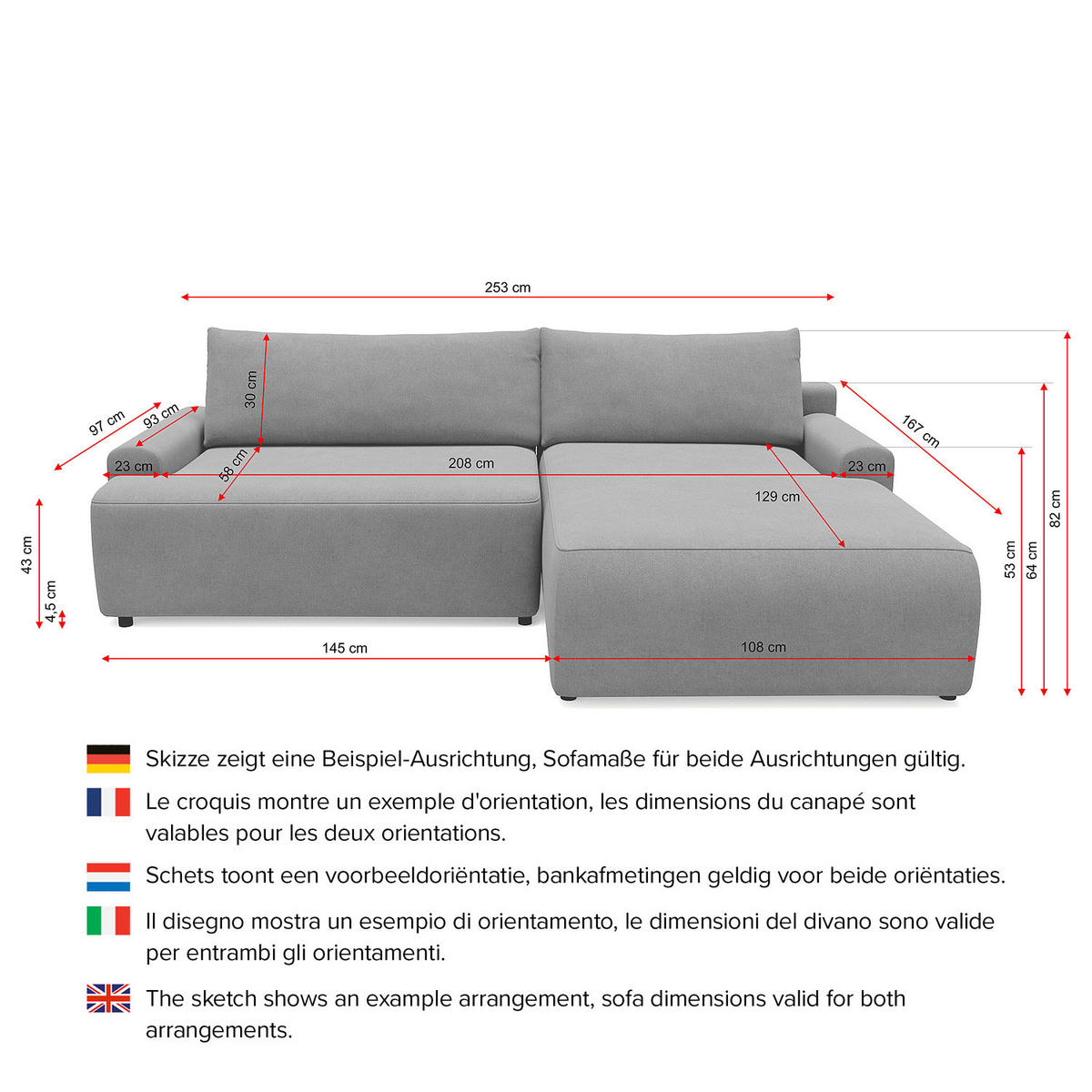ECKSOFA mit Schlaffunktion - Longchair - Schwarz/Grün, Kunststoff/Textil (253/167cm) - home24