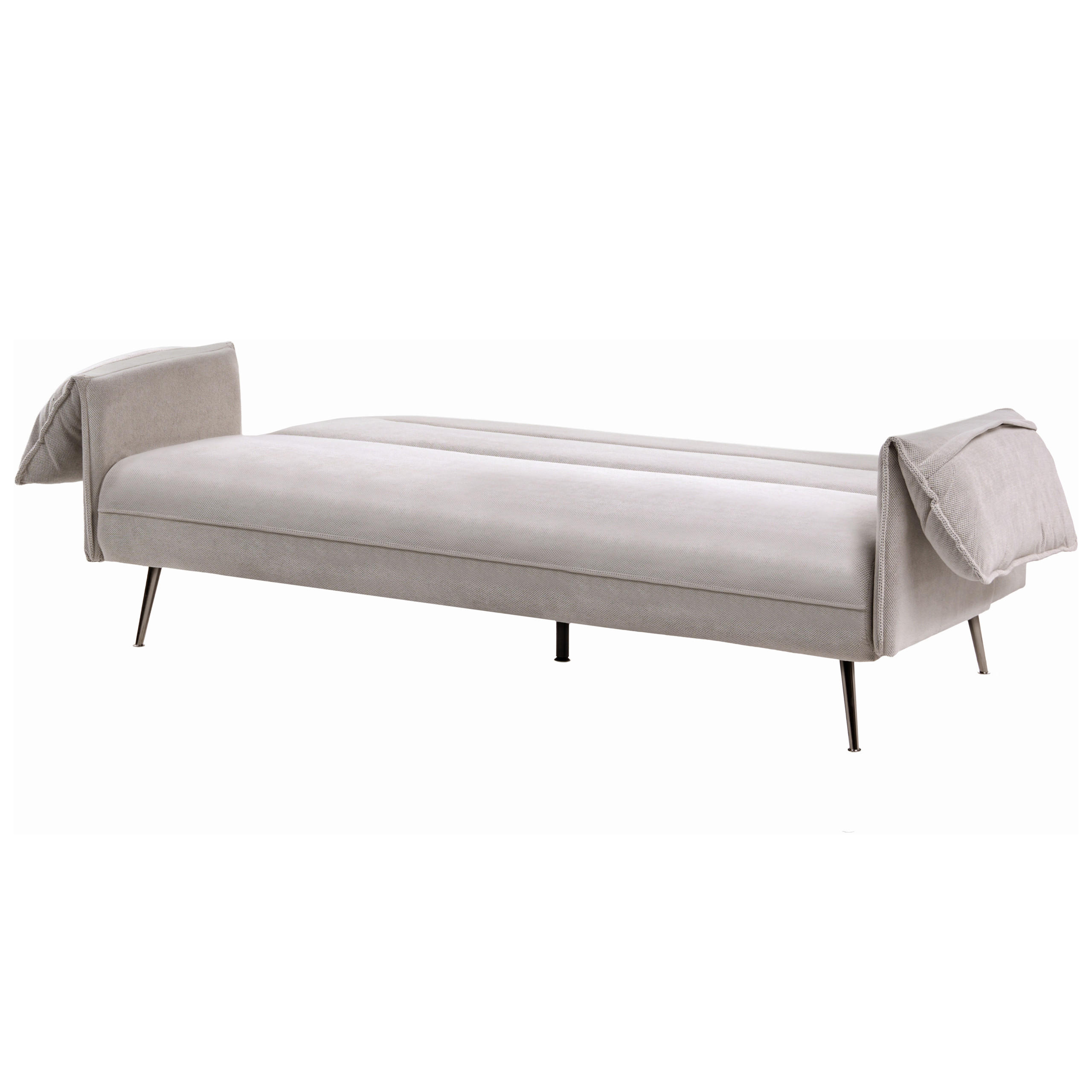 Beliani Schlafsofa Grau 198x85x96 cm
