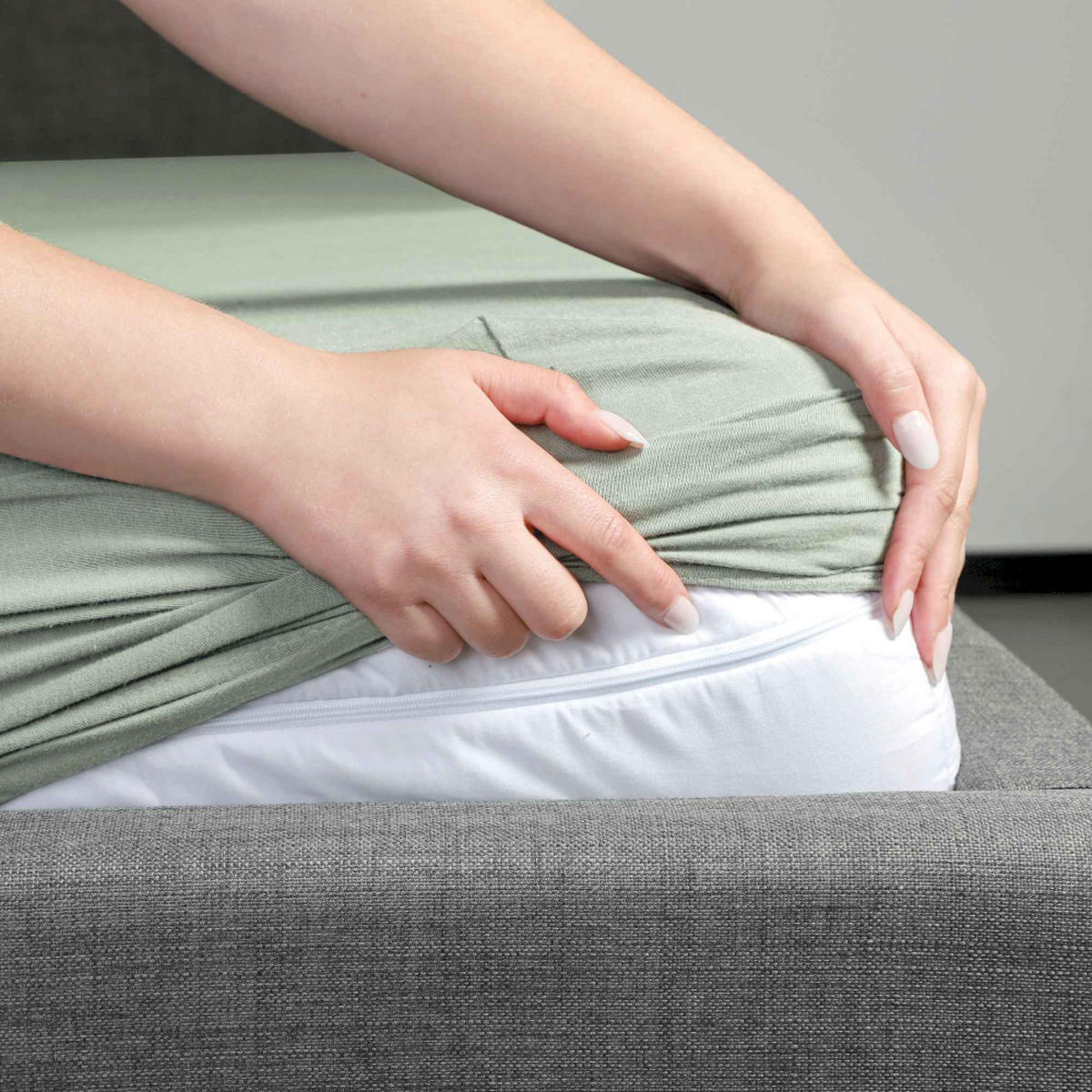 NAPÍNACIE prestieradlo FLAT - biela, textil (90/200cm) - Schöner Wohnen