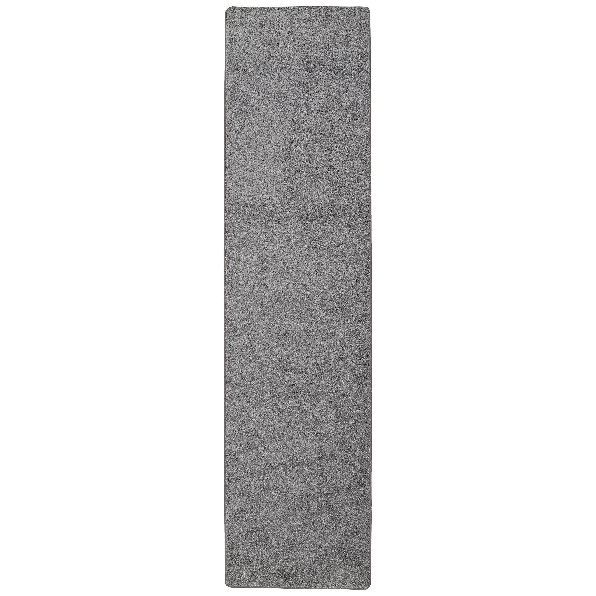 HOCHFLOR VELOURS TEPPICH LÄUFER MONA - Grau, Textil (80/320cm) - Snapstyle