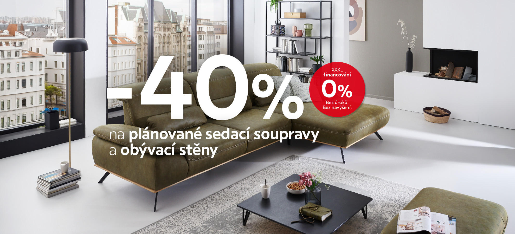 Sleva 40 % na planované sedačky