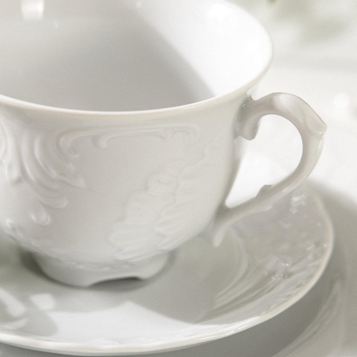 SCHÜSSEL-SET SUPPENSCHALEN Cmielow Rococo 6-tlg - Weiß, Keramik - KONSIMO®