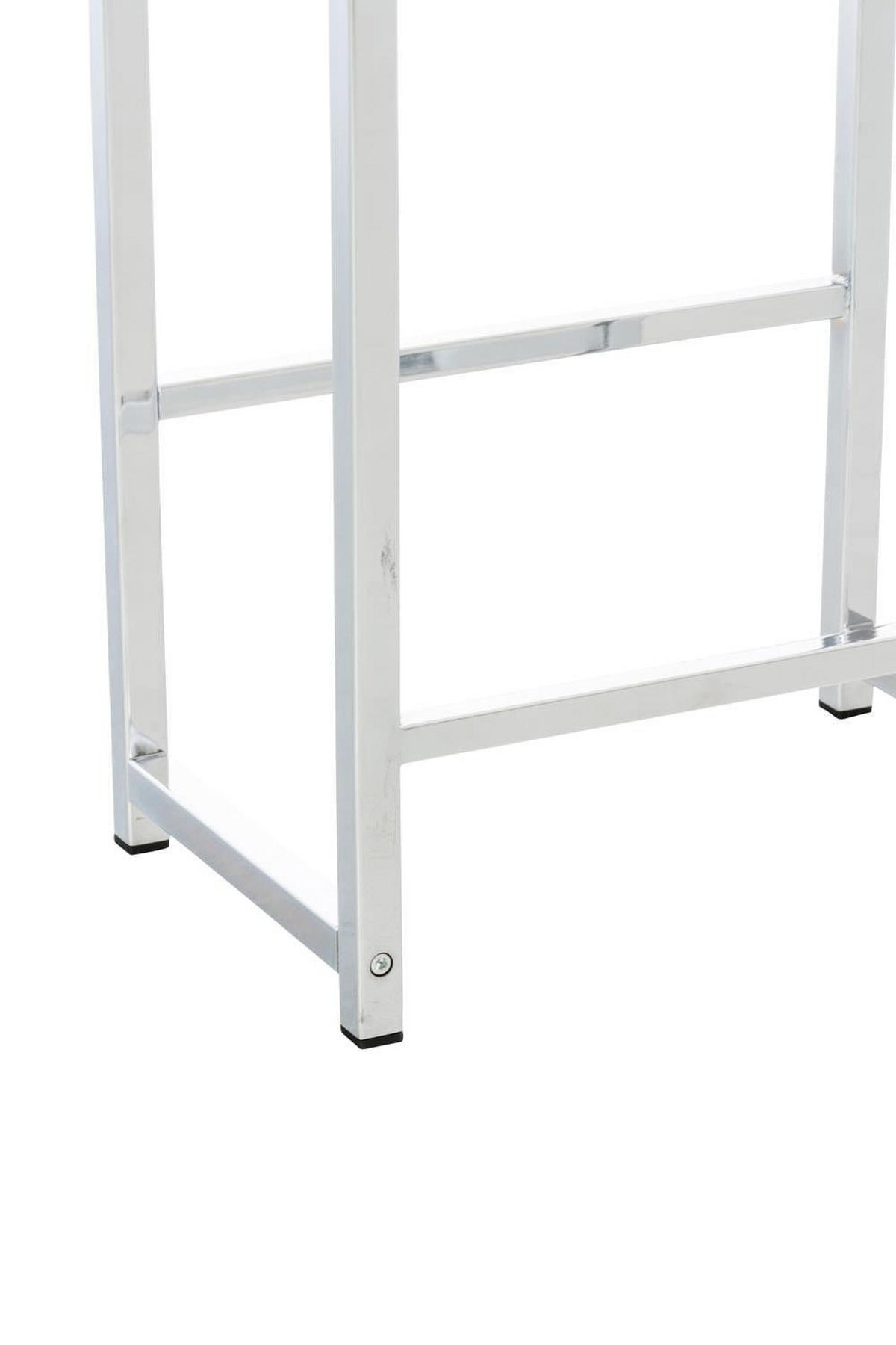KASTENSTÄNDER Metall chrom - Chromfarben, Metall (91/75/31cm) - CLP