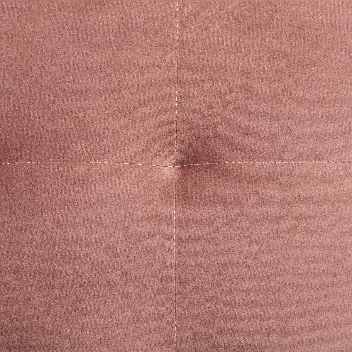 SCHLAFSOFA rechtsseitig mit Ottomane Samtstoff Rosa Aberdeen - Pink, Textil (267/168cm) - Beliani