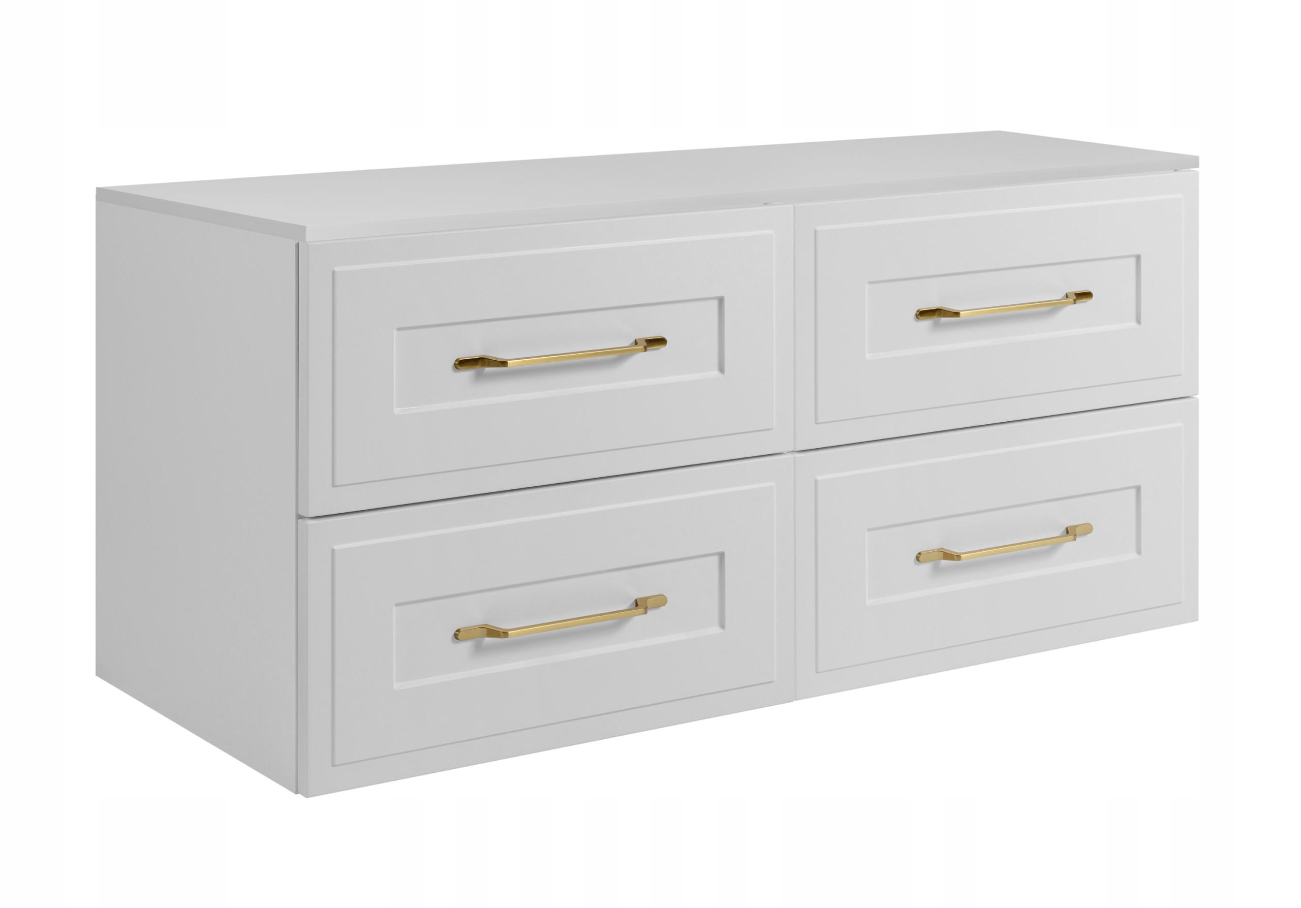 Rodan Waschbeckunterschrank Weiß, Weiß 160x58x46 cm