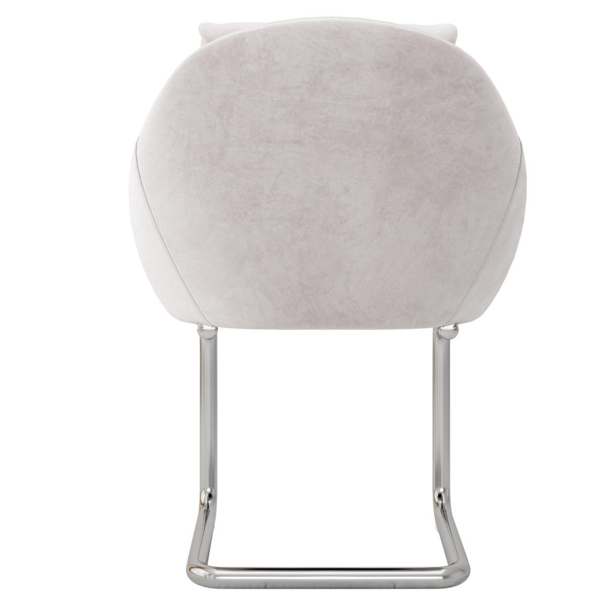 ESSZIMMERSTUHL 4 Stück Samt Drehbar Beige, Kissen, Luxus - Beige, Textil (57/82/59cm) - FLIEKS