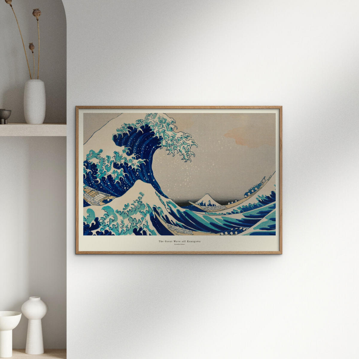 POSTER A.P. Atelier - The Great Wave off Kanagawa - Blau, Papier (50/70/0.1cm) - Poster&Frame