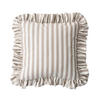 KISSENHÜLLE Charlotte 45x45 cm mit Rüsche - Beige, Textil (45/1cm) - Dekoria
