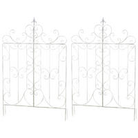 RANKGITTER Mandarin - 2er Set antik weiß - Weiß, Metall (99/133/7cm) - TPFLiving